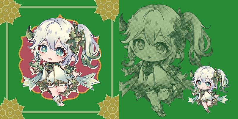 非公式・原神ミニクッションカバー