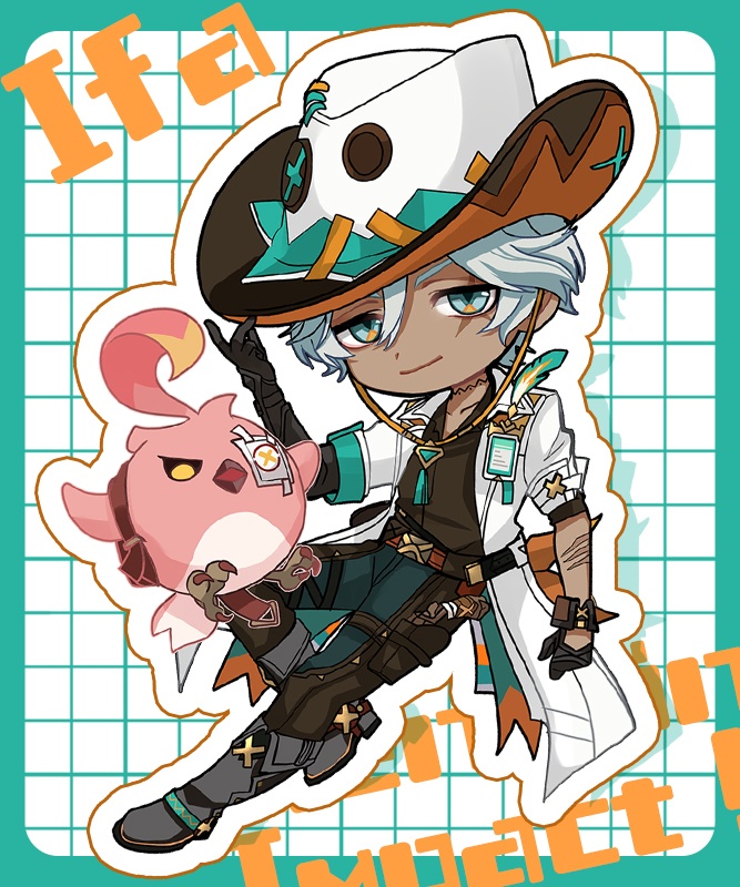 非公式・原神ステッカー3.1