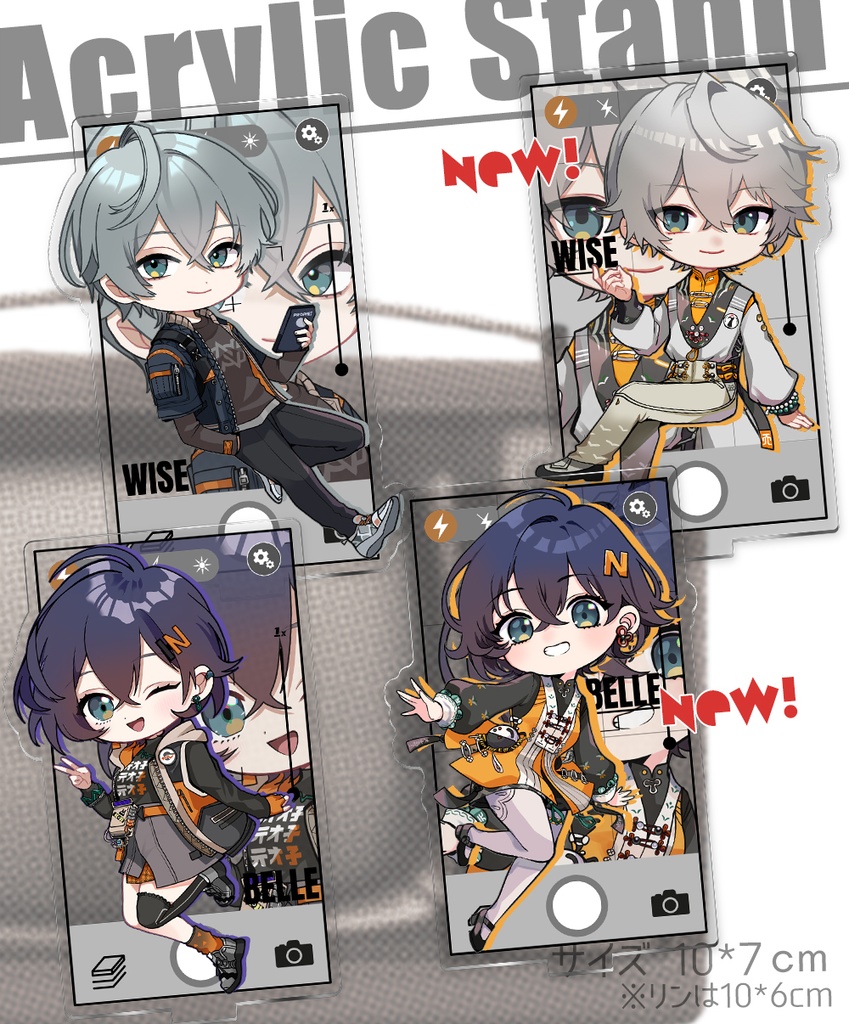 非公式・ゼンレスゾーンゼロアクリルスタンド4