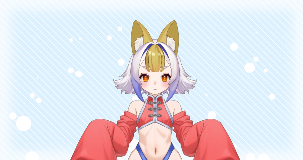 【Live2Dモデル】1点限定狐っこ【パーフェクトシンクモデル】