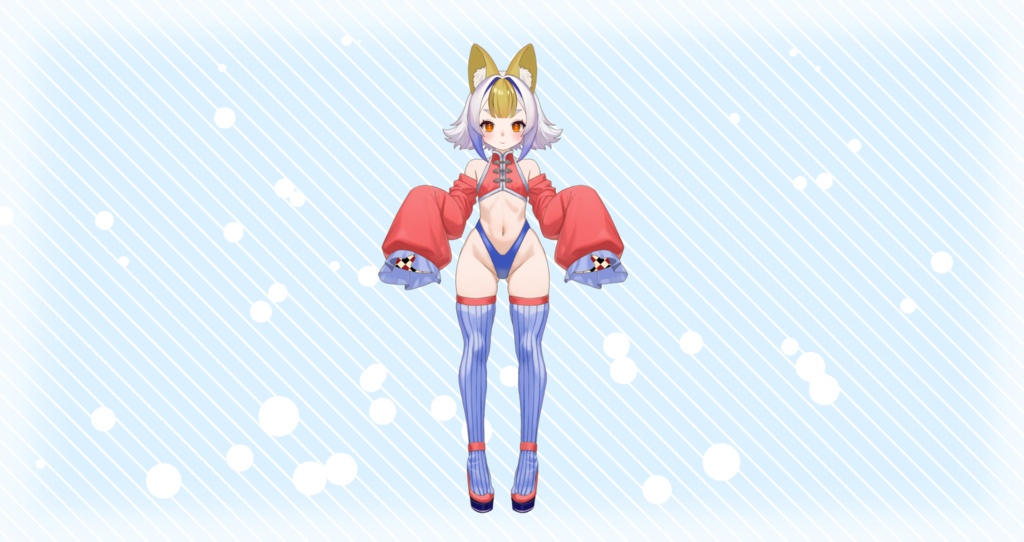 【Live2Dモデル】1点限定狐っこ【パーフェクトシンクモデル】