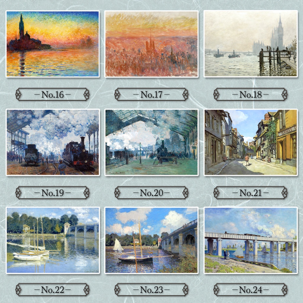 【全32種類】クロード・モネ『建築風景画』複製画《額入り》