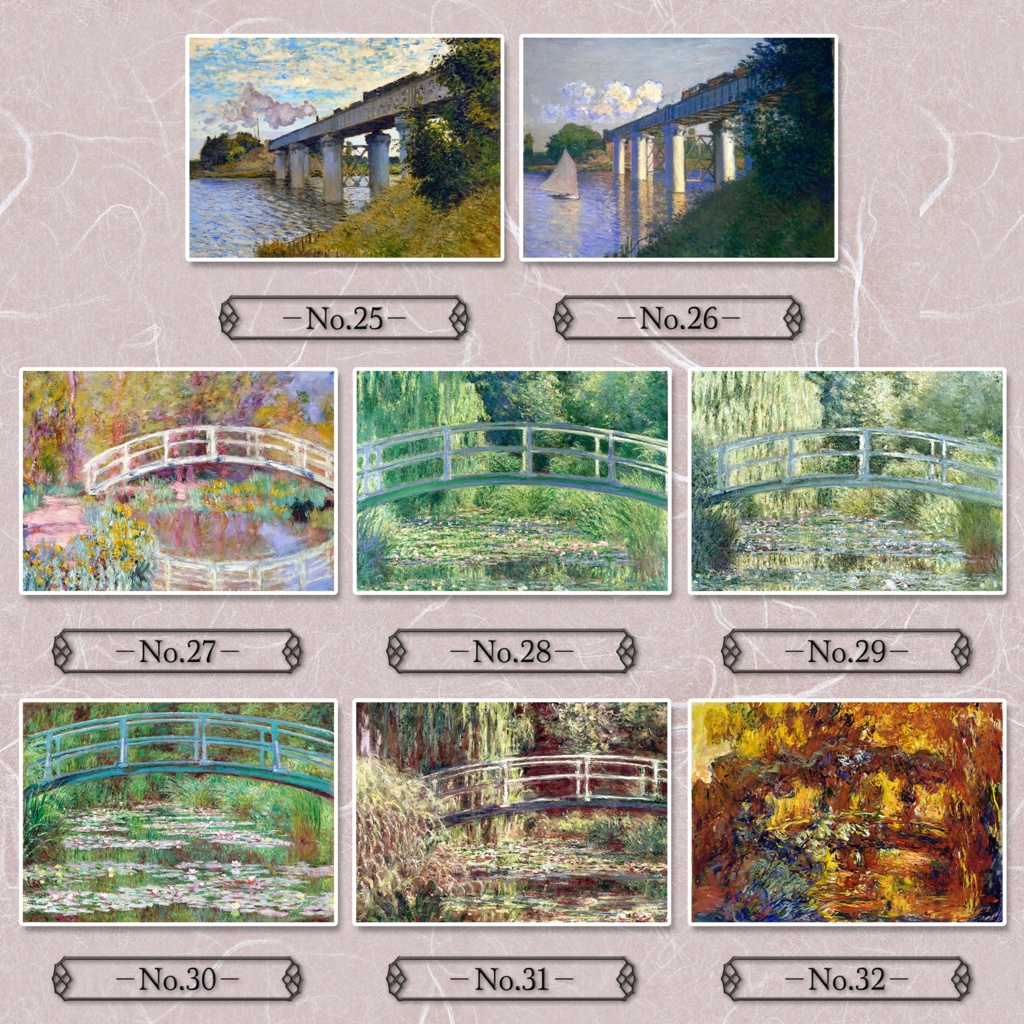 【全32種類】クロード・モネ『建築風景画』複製画《額入り》