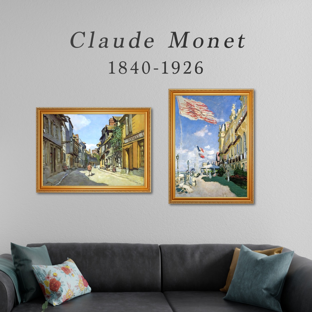 【全32種類】クロード・モネ『建築風景画』複製画《額入り》