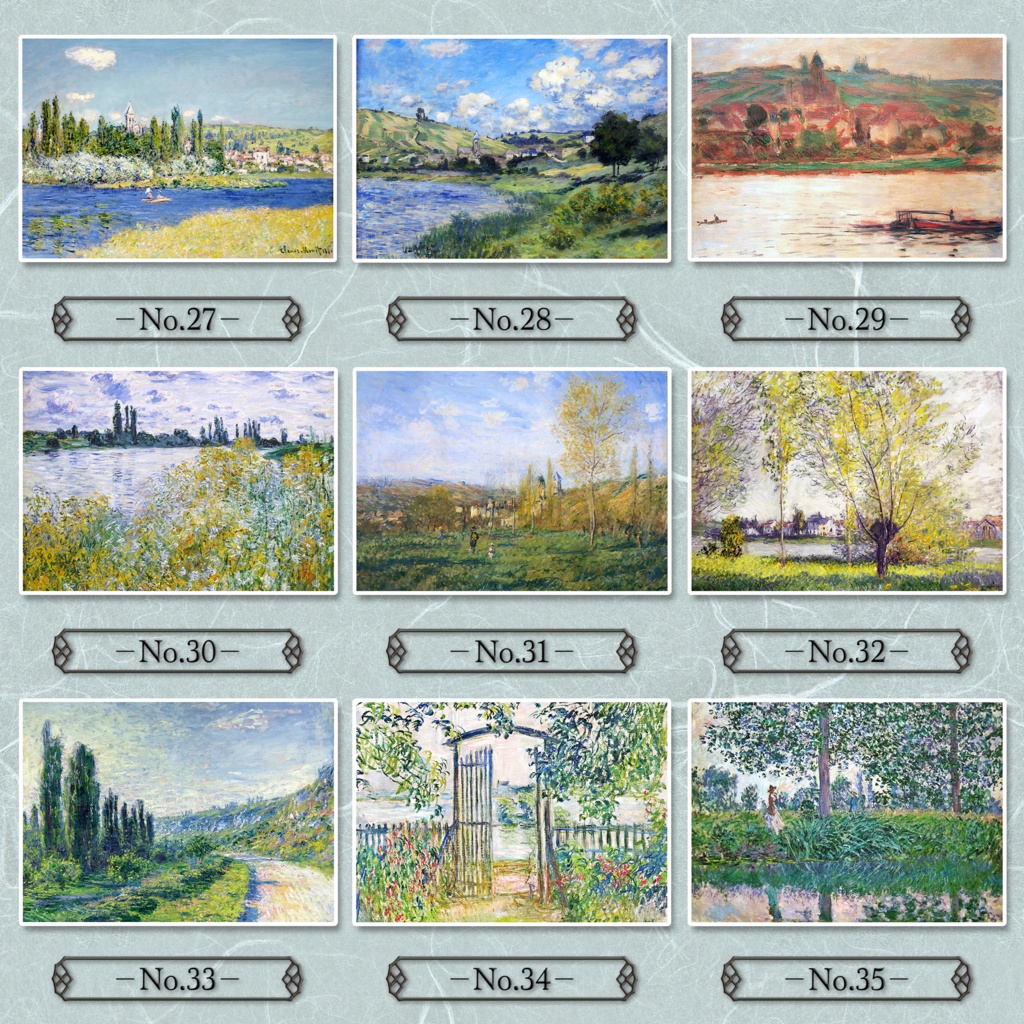 【全50種類】クロード・モネ『自然/風景画.1』複製画《額入り》