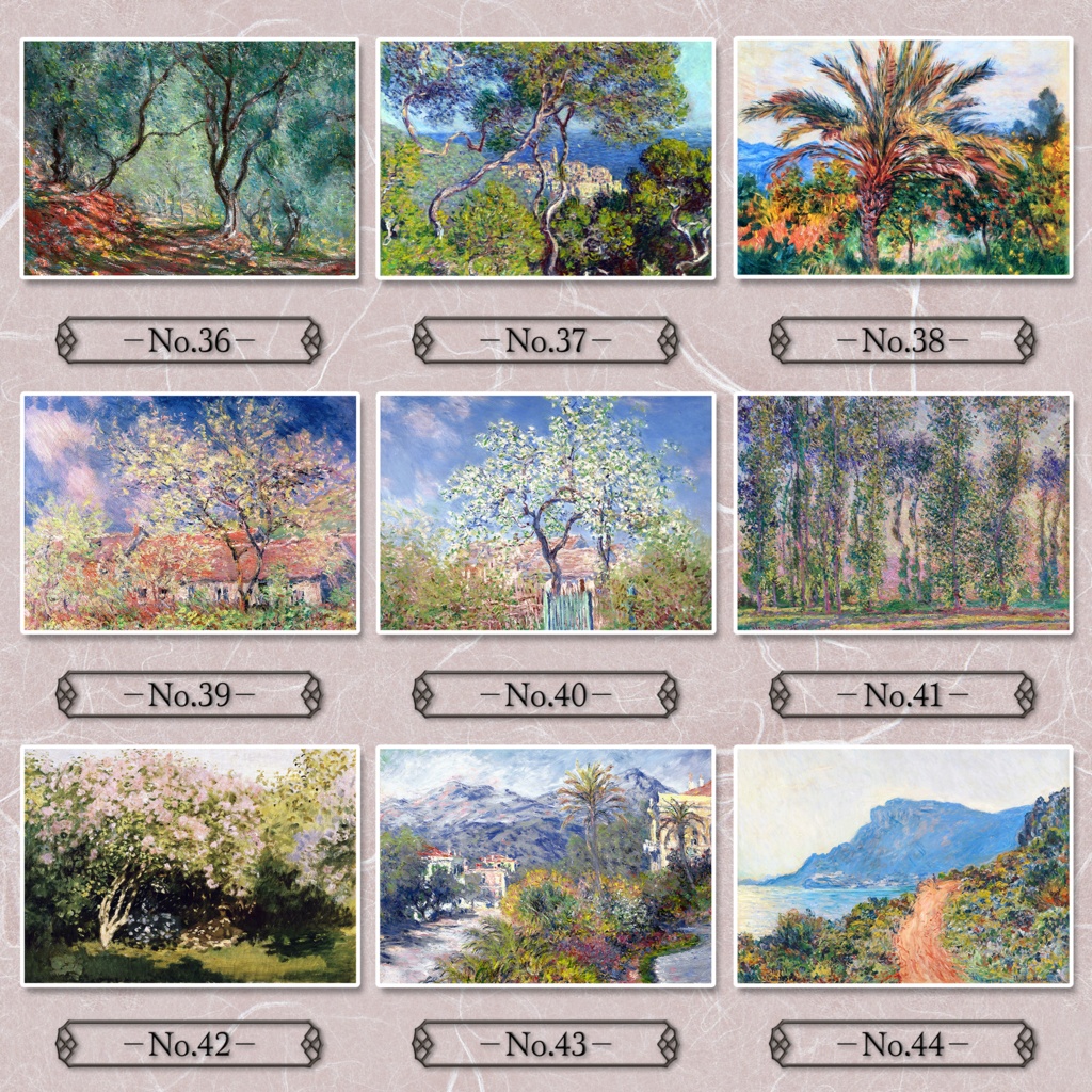 【全50種類】クロード・モネ『自然/風景画.1』複製画《額入り》