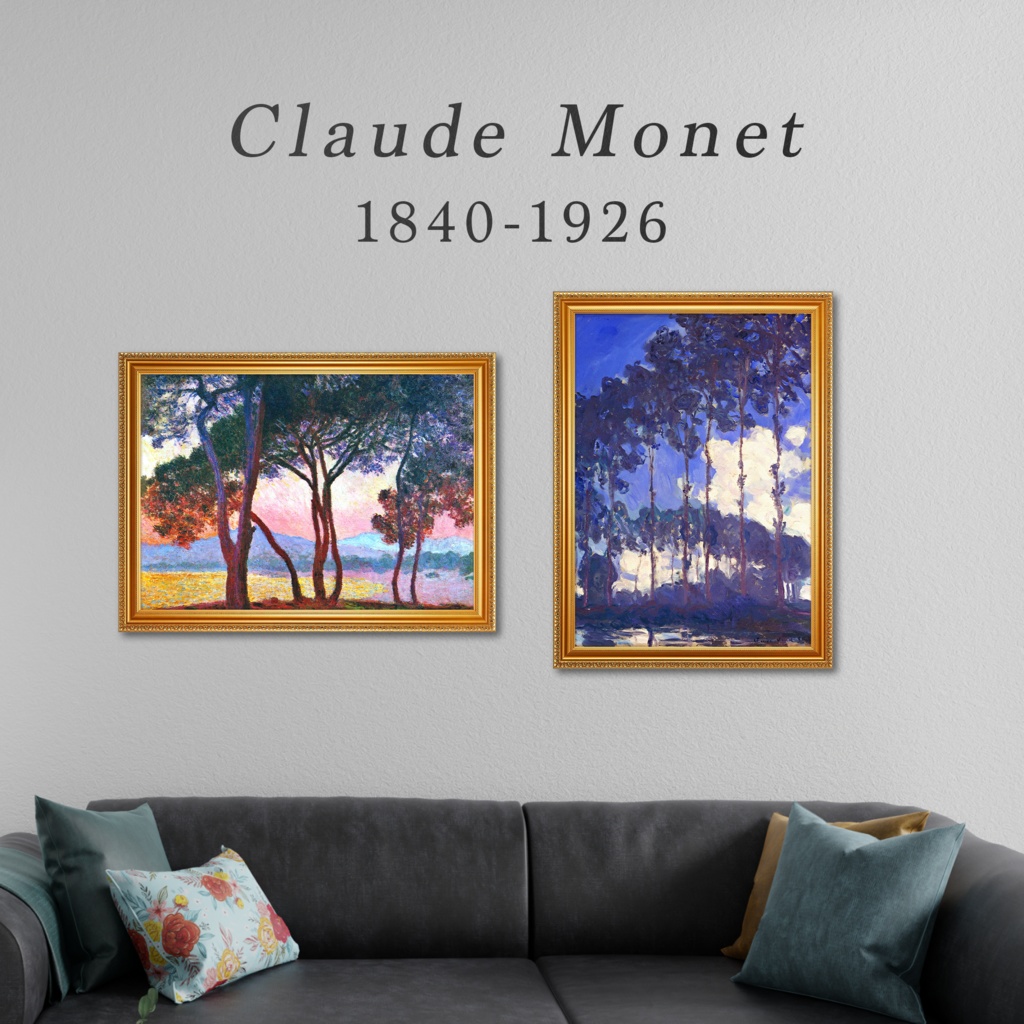 【全50種類】クロード・モネ『自然/風景画.2』複製画《額入り》