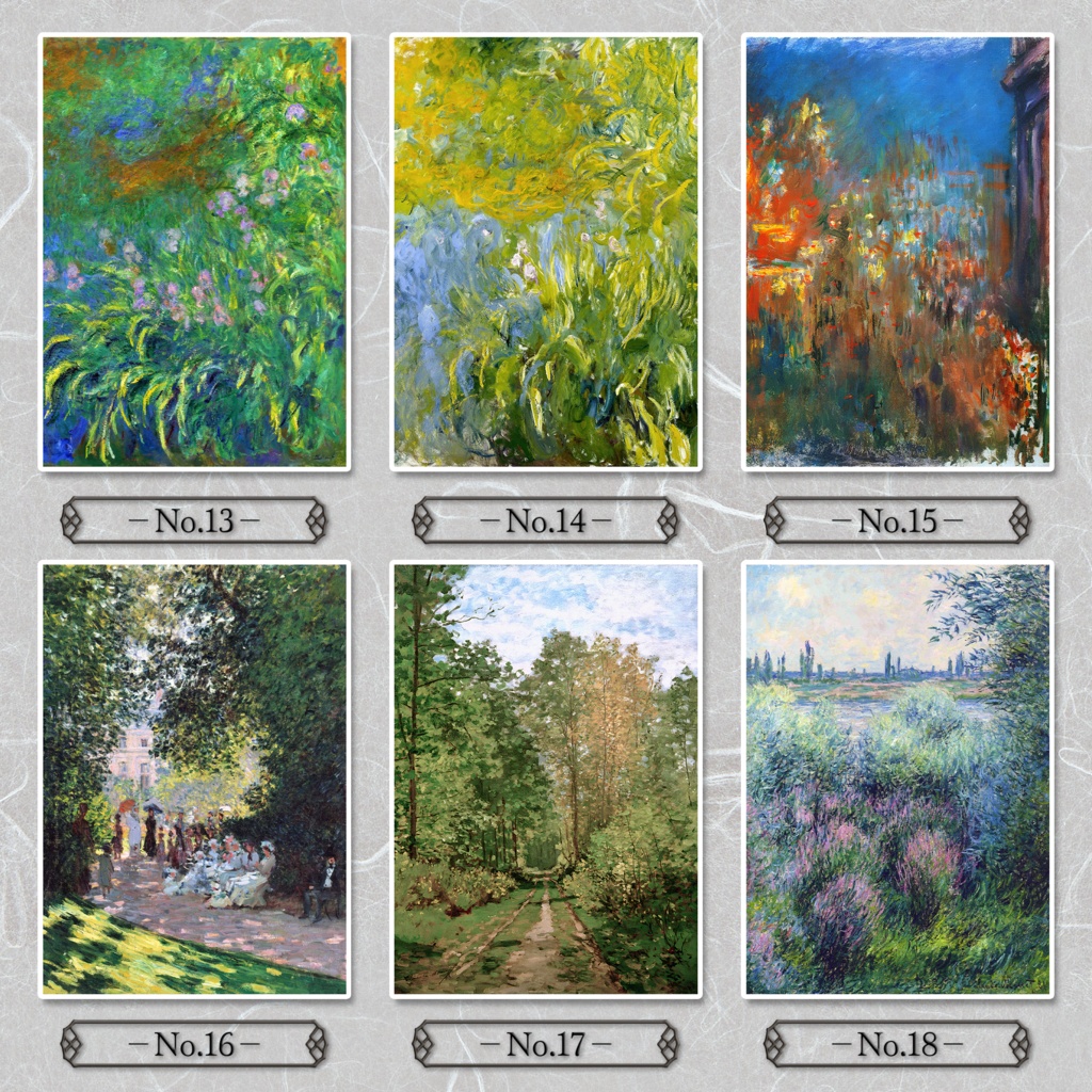 【全50種類】クロード・モネ『自然/風景画.2』複製画《額入り》