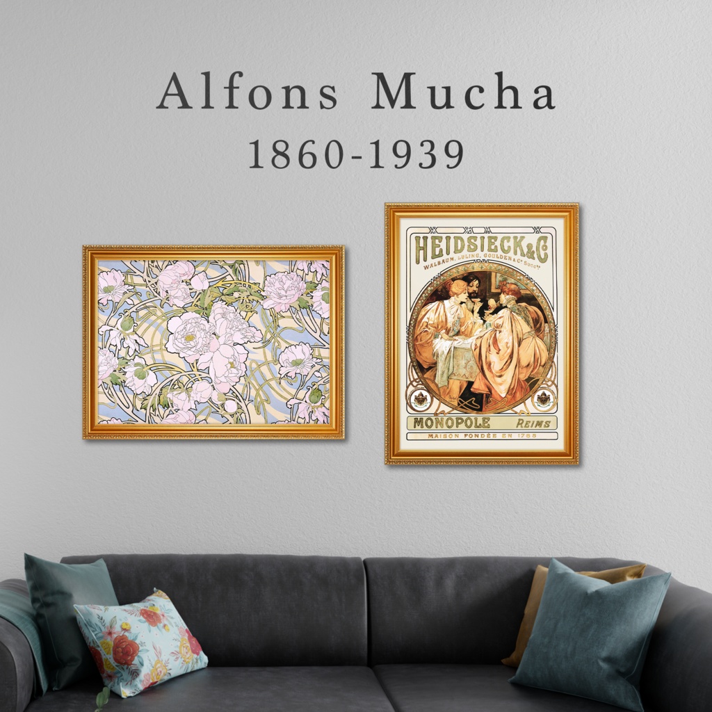 【全25種類】ミュシャ|複製画《額入り》