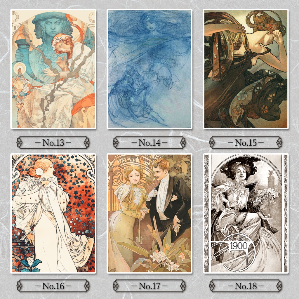 【全25種類】ミュシャ|複製画《額入り》