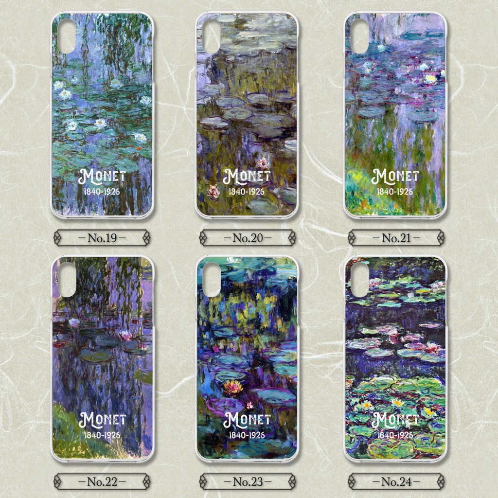 【全24種類】クロード・モネ『睡蓮』スマホケース《iPhone/Android》