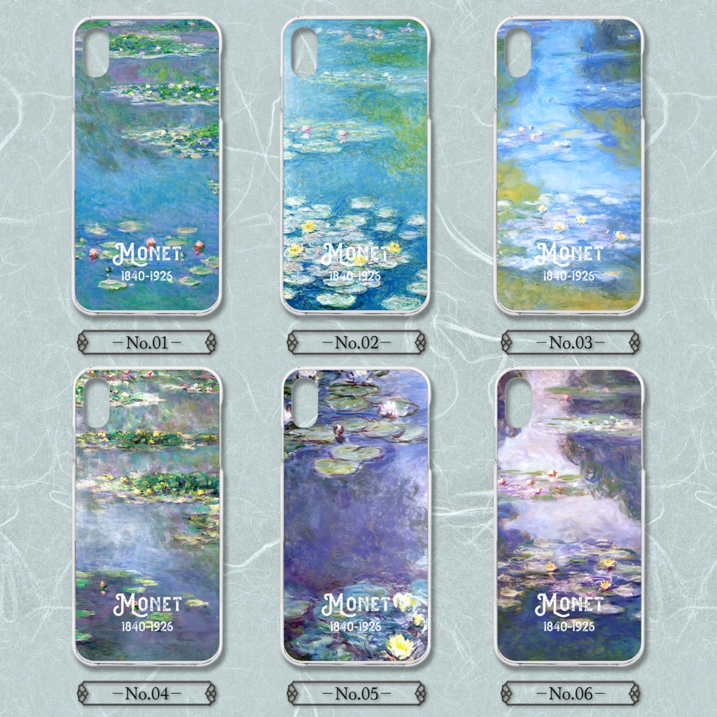 【全24種類】クロード・モネ『睡蓮』スマホケース《iPhone/Android》