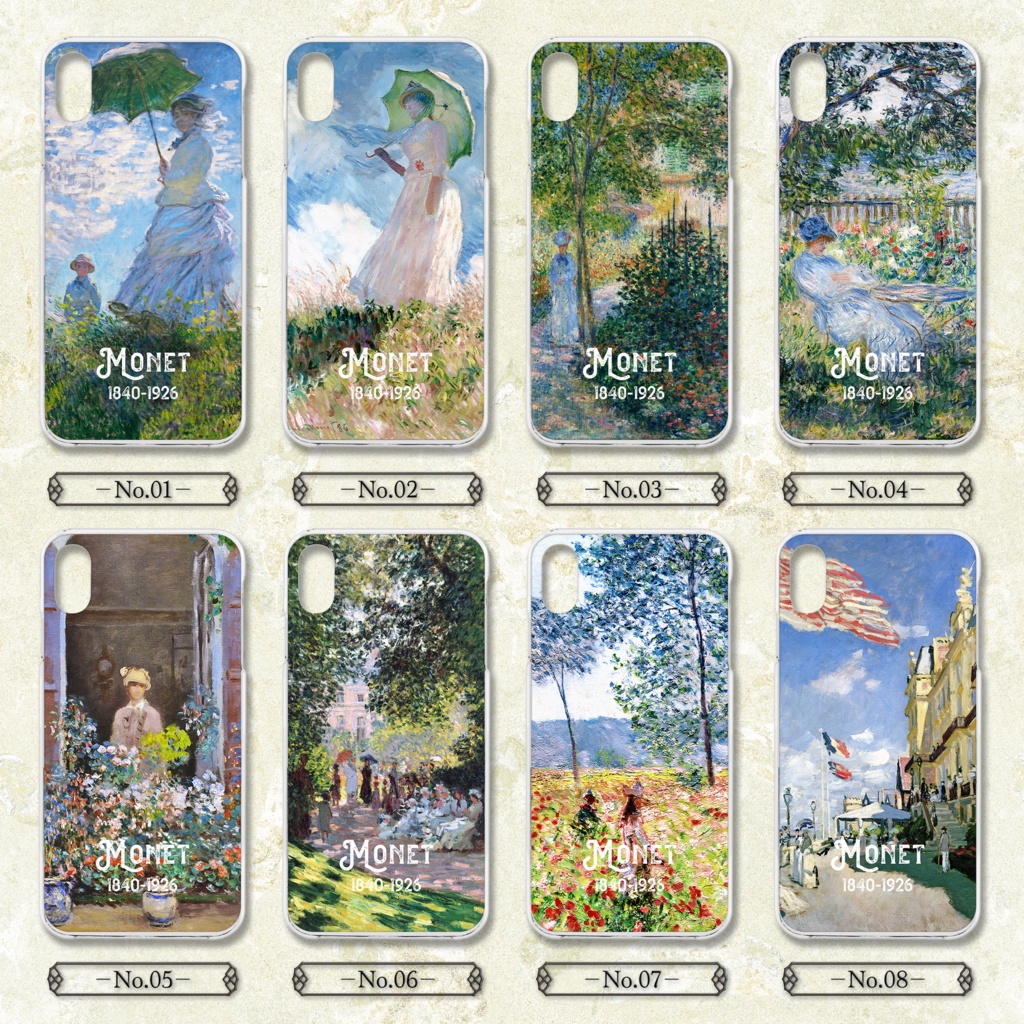 【全40種類】クロード・モネ|スマホケース|01《iPhone/Android》