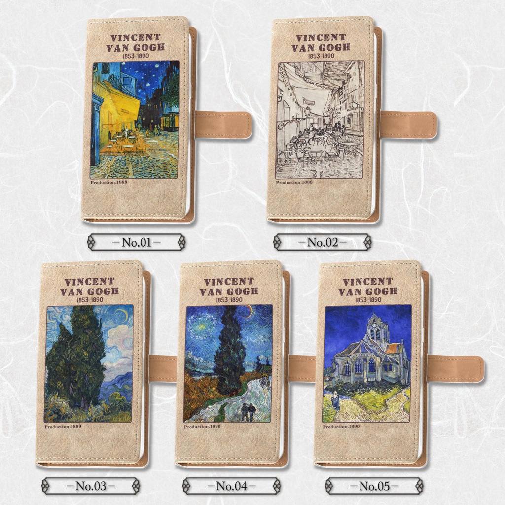 【全30種類】ゴッホ|手帳型iPhoneケース