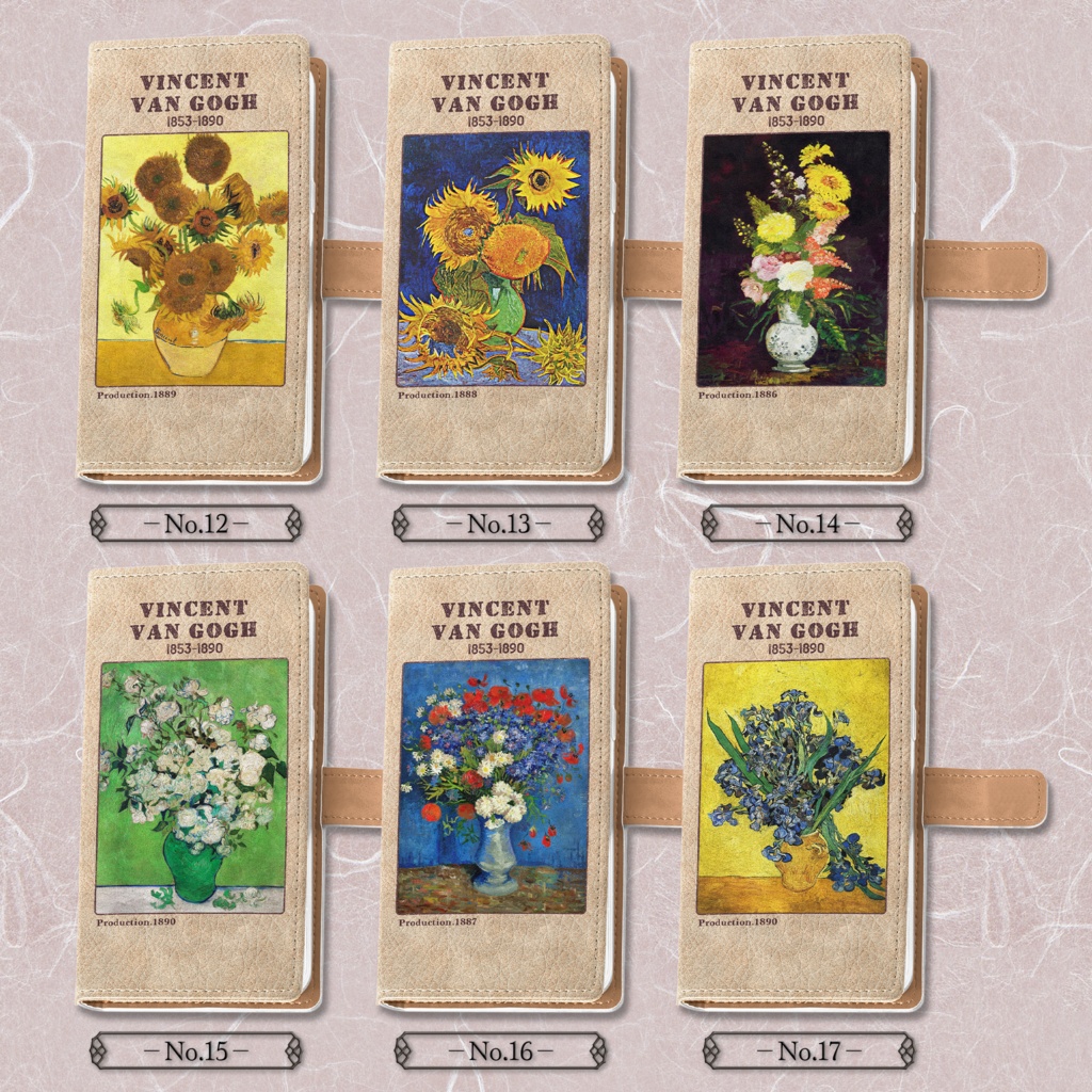 【全30種類】ゴッホ|手帳型iPhoneケース