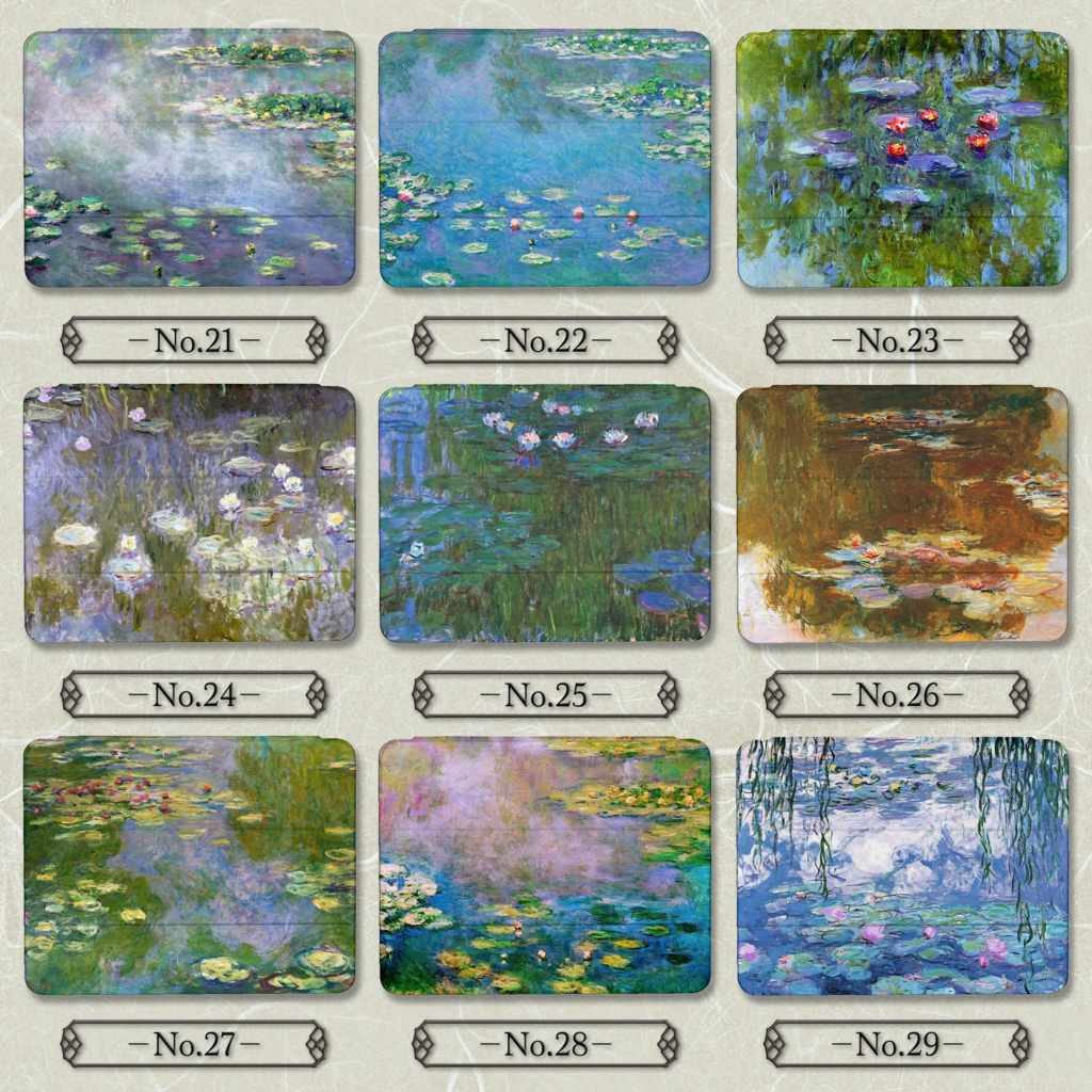 【全38種類】クロード・モネ『睡蓮』 iPadケース