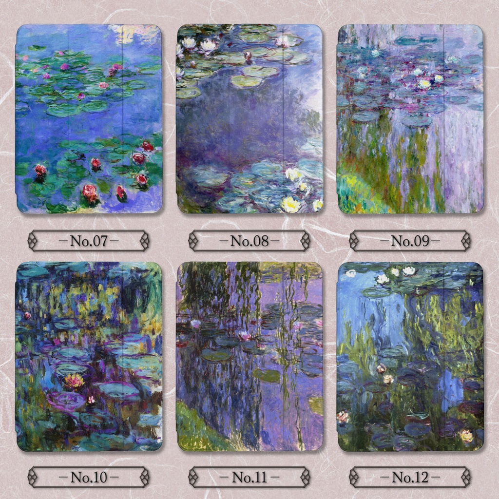 【全38種類】クロード・モネ『睡蓮』 iPadケース