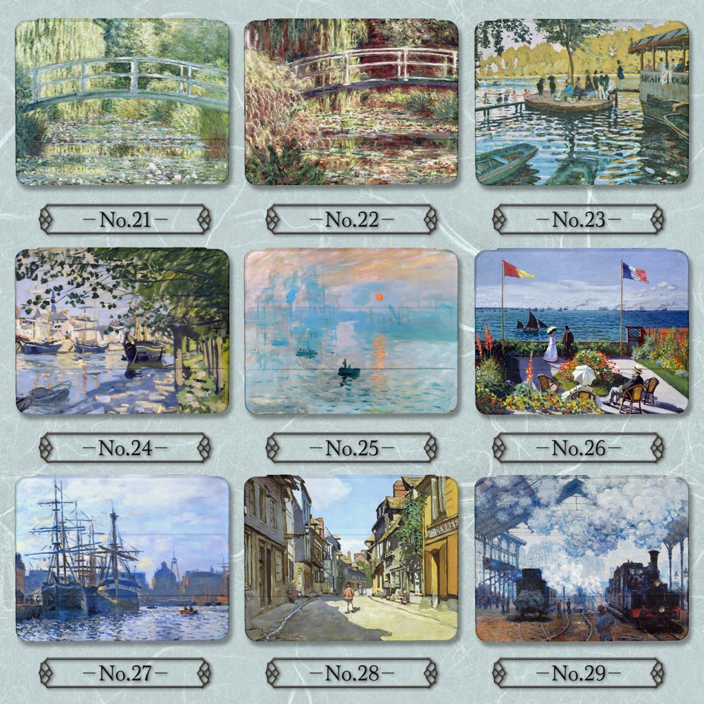 【全35種類】クロード・モネ|iPadケース|01