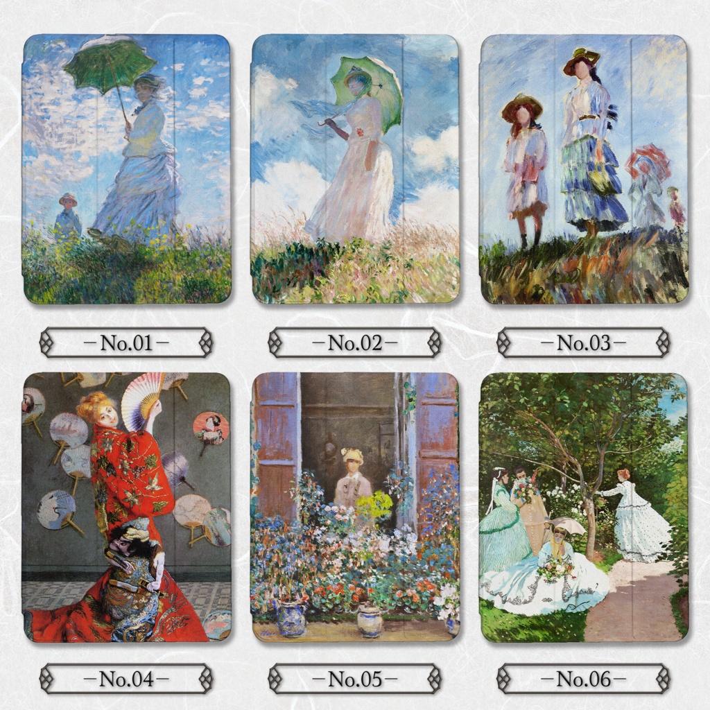 【全35種類】クロード・モネ|iPadケース|01