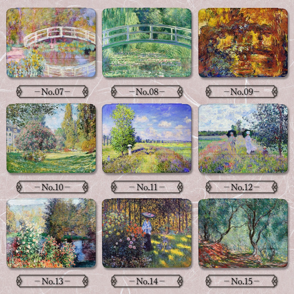 【全30種類】クロード・モネ|iPadケース|02