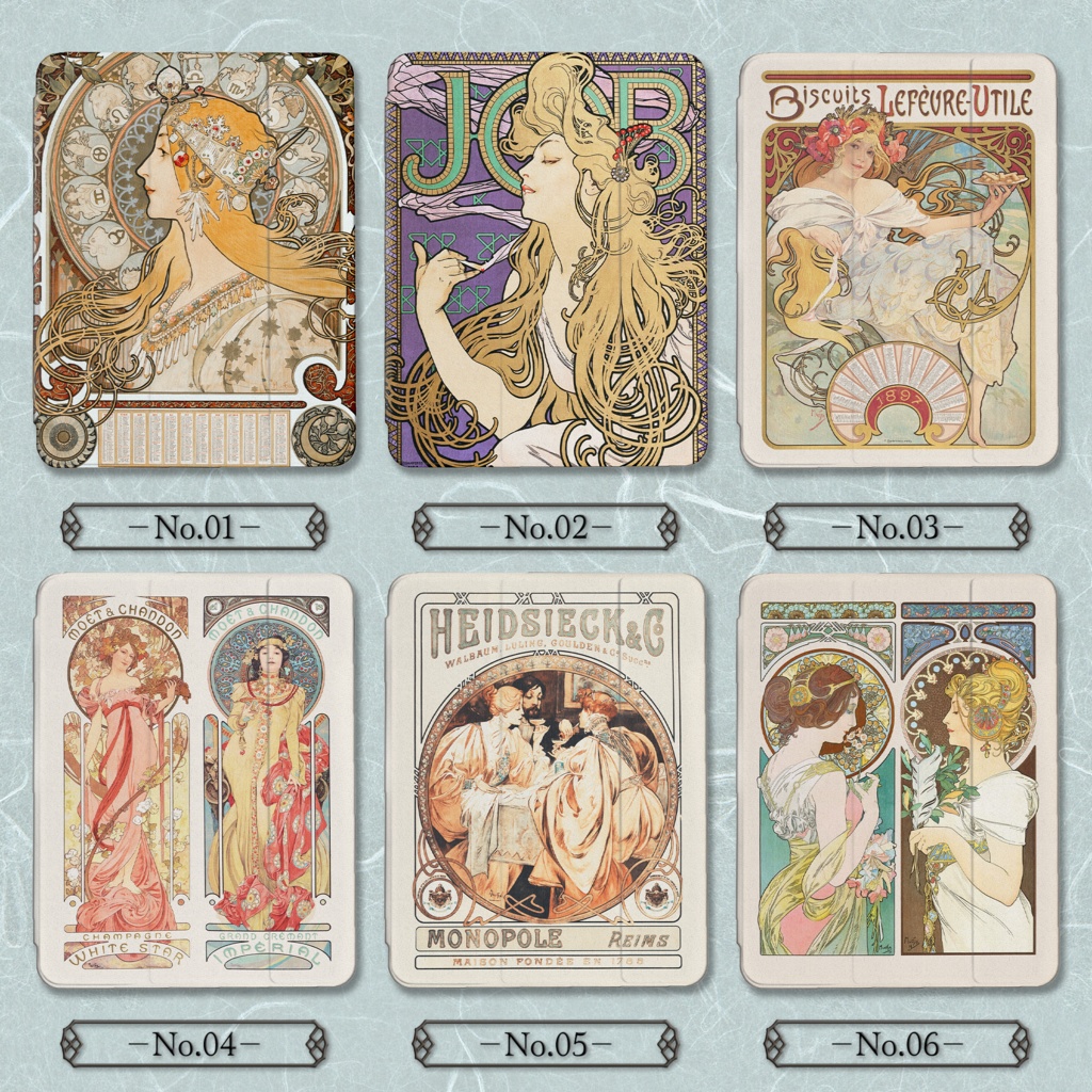 【全25種類】ミュシャ|iPadケース