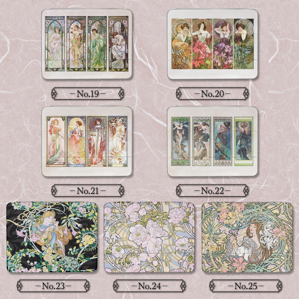 【全25種類】ミュシャ|iPadケース