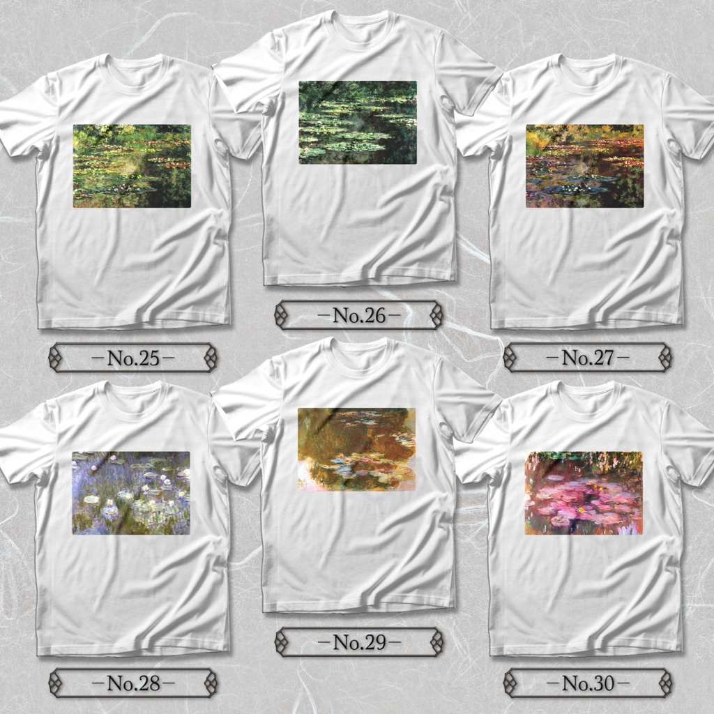 【全36種類】クロード・モネ『睡蓮』Tシャツ 《レディース/メンズ》