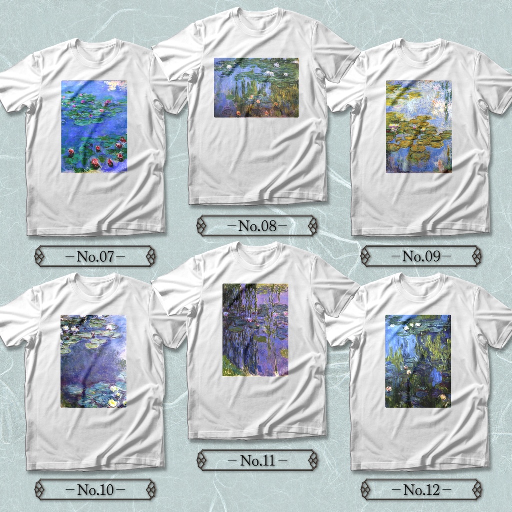 【全36種類】クロード・モネ『睡蓮』Tシャツ 《レディース/メンズ》