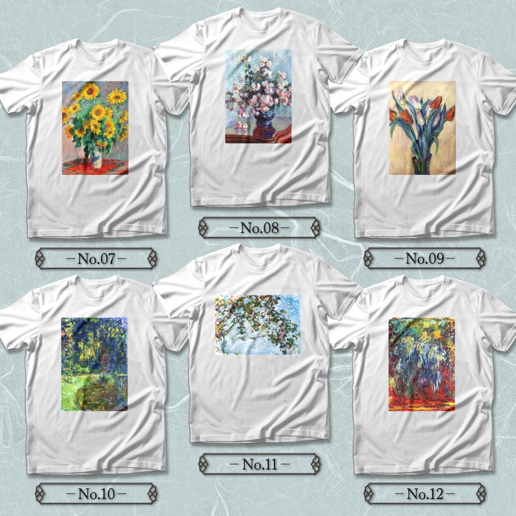 【全36種類】クロード・モネ|Tシャツ 《レディース/メンズ》2