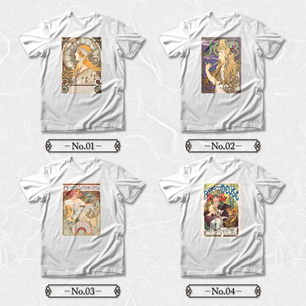 【全24種類】ミュシャ|Tシャツ 《レディース/メンズ》