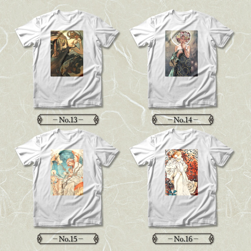 【全24種類】ミュシャ|Tシャツ 《レディース/メンズ》