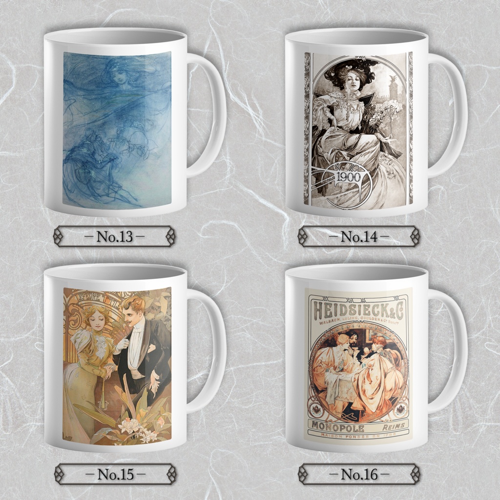 【全20種類】ミュシャ|マグカップ