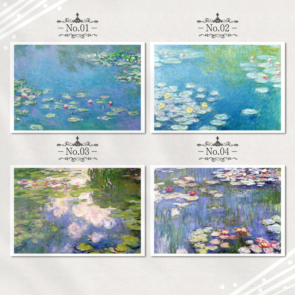 モネ『ポストカード|睡蓮.1』(16枚セット)