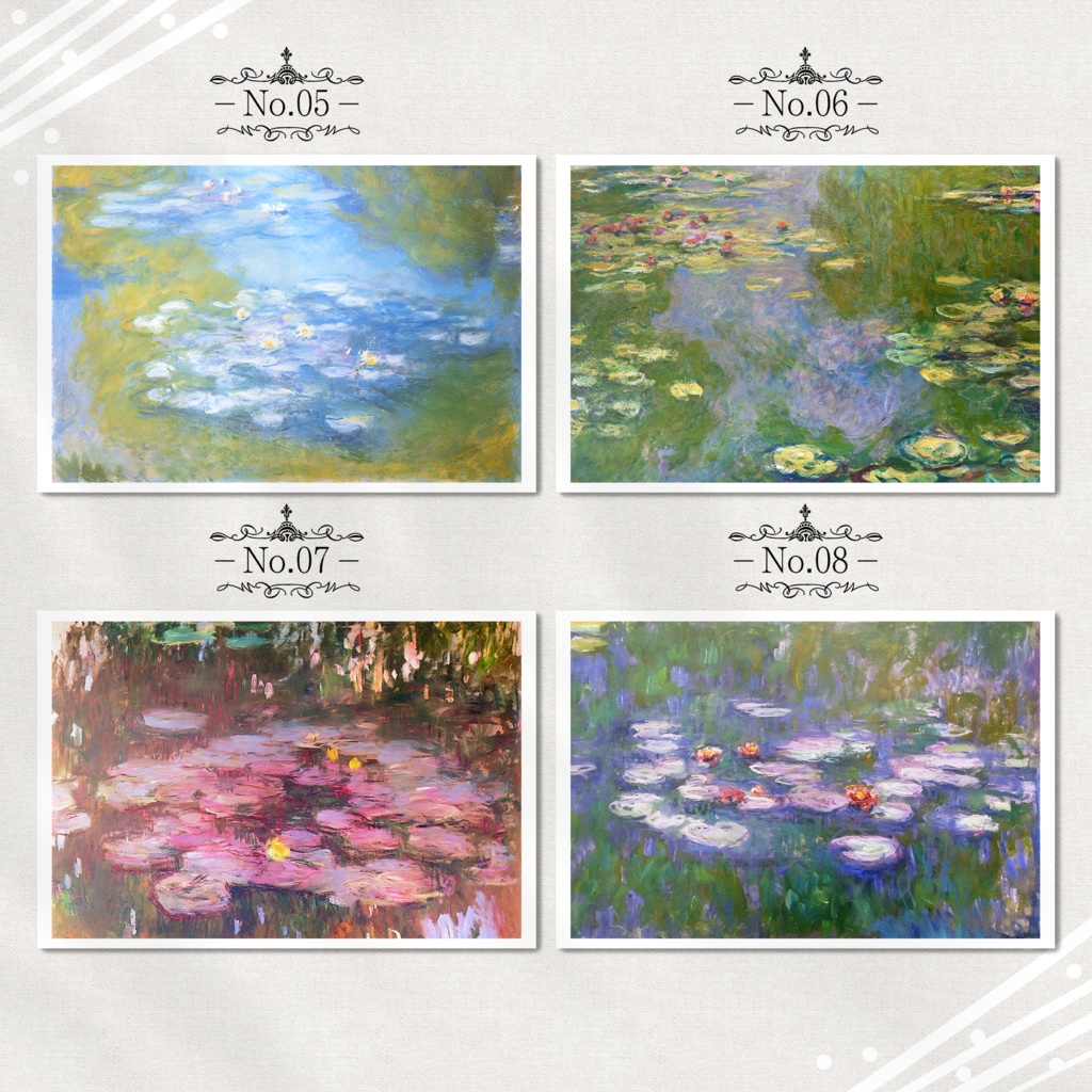モネ『ポストカード|睡蓮.1』(16枚セット)