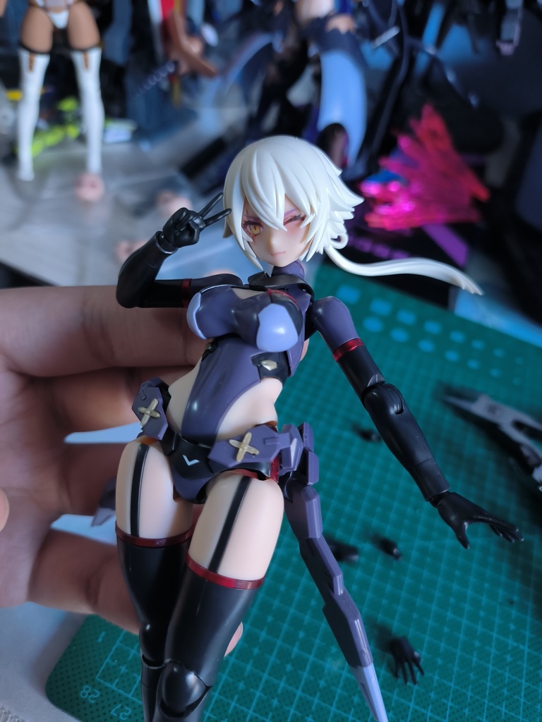 【皇巫 スサノヲ 蒼炎】メガミデバイス フェイスパーツ 完成品