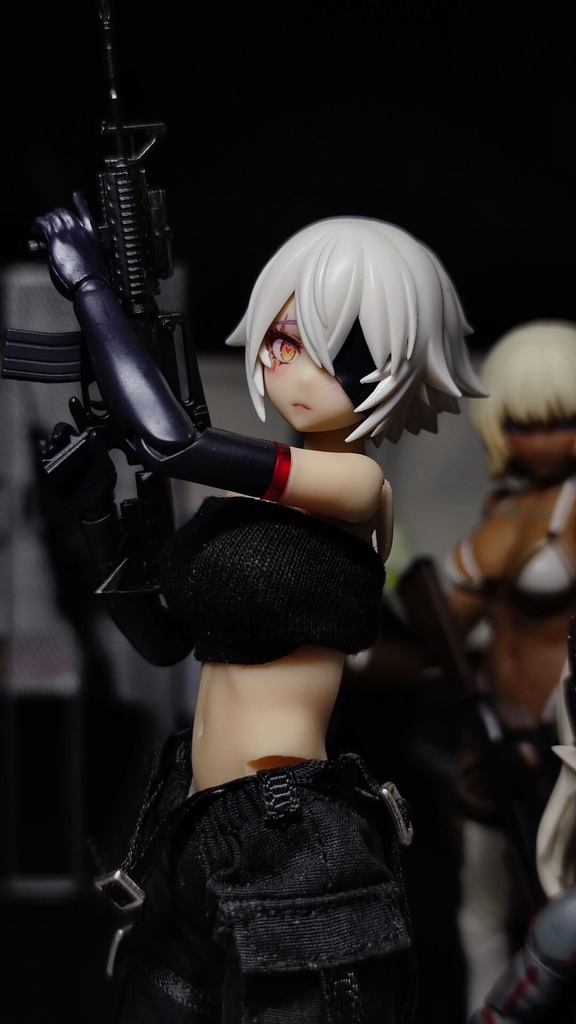 【皇巫 スサノヲ 蒼炎】メガミデバイス フェイスパーツ 完成品