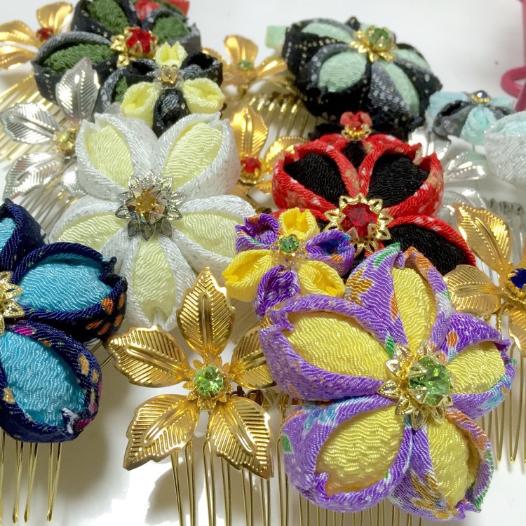 刀剣乱舞イメージ*つまみ細工落雁風コーム