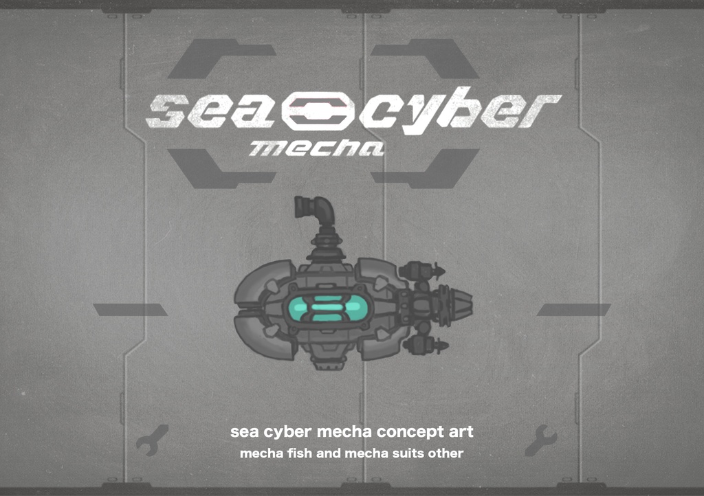 sea cyber mecha art book