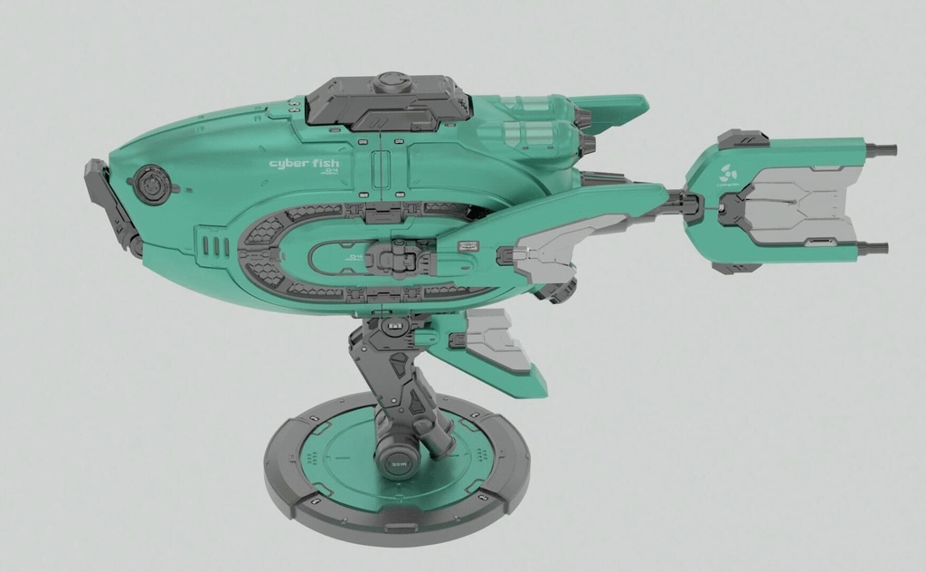 cyberfish  ３Ｄプリンタ製ガレージキット
