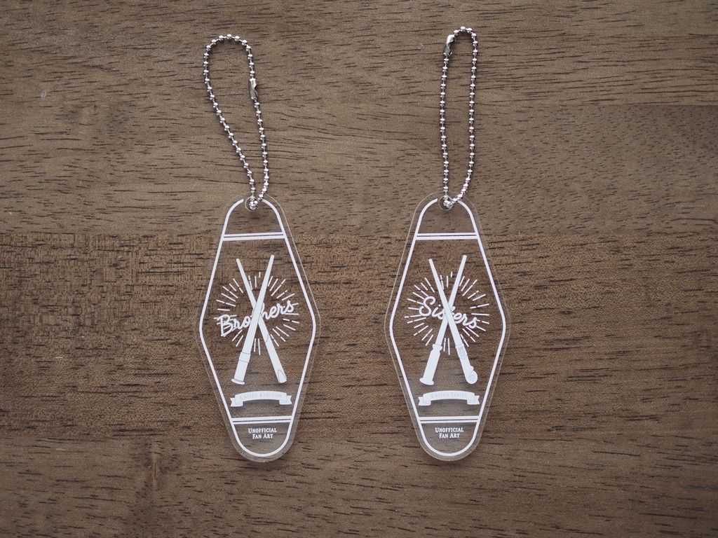 兄弟/姉妹 モーテルキー風アクリルキーホルダー