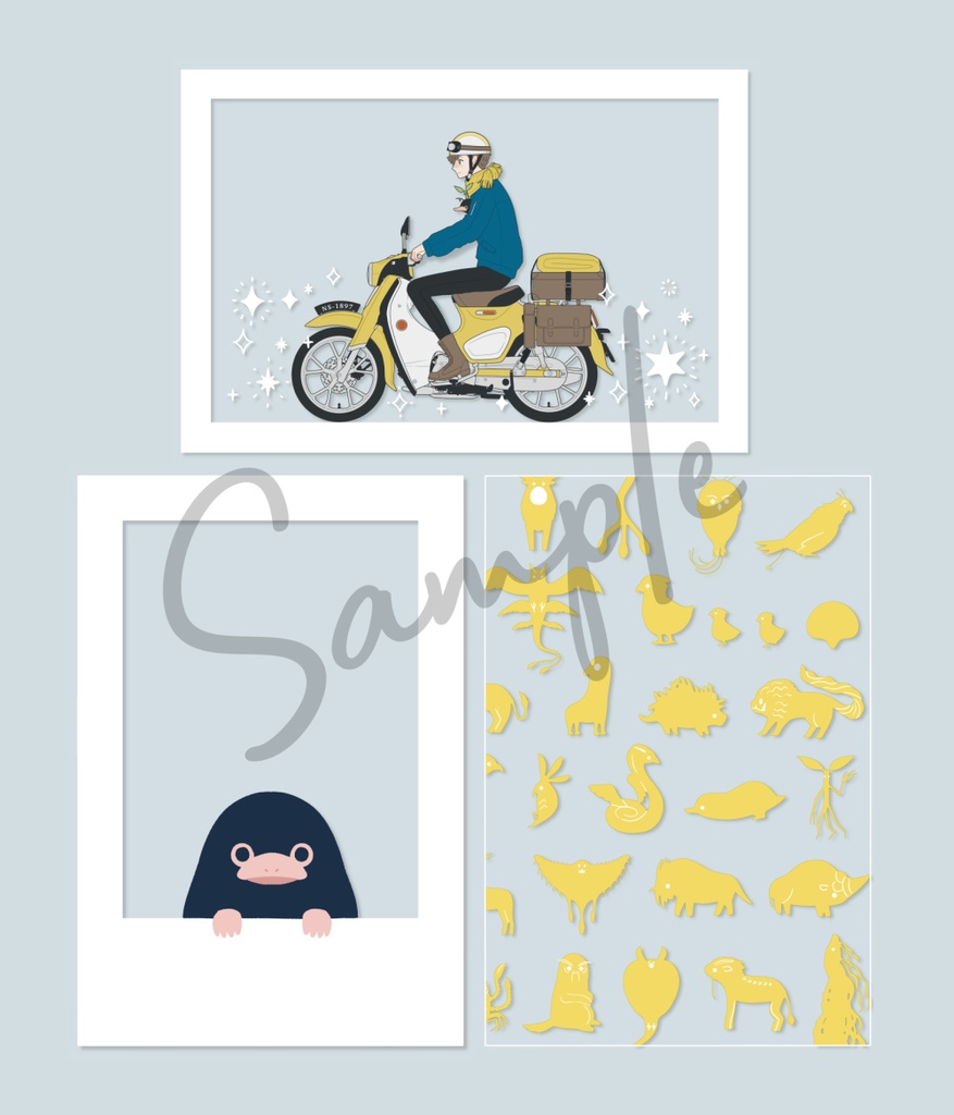 クリアポストカードセット