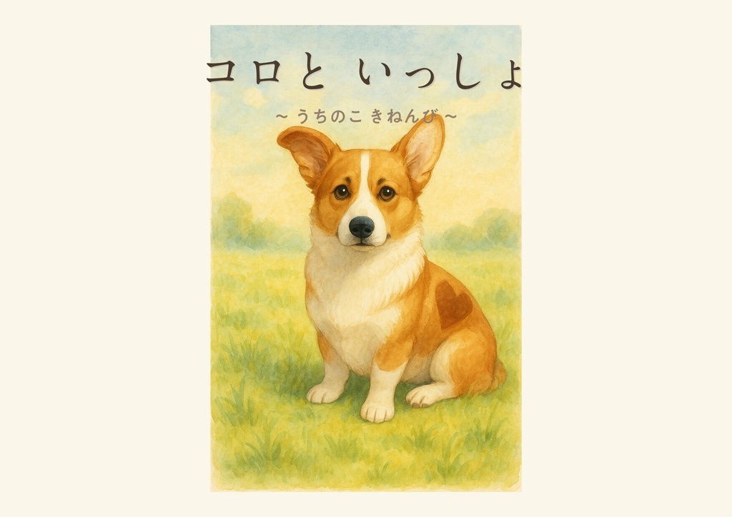 【うちの子が主人公に】写真から作るオーダーメイド絵本（PDF全10ページ）お迎え記念日・お誕生日に