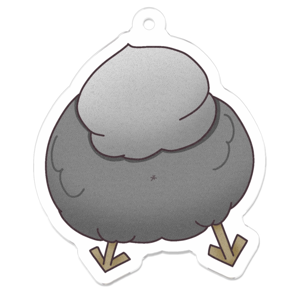 ドードーお尻アクリルキーホルダー