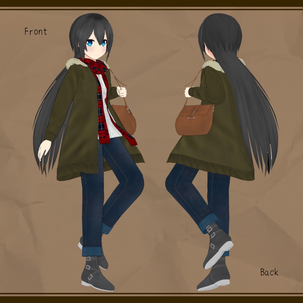 オリジナル3Dモデル『エトランゼ』