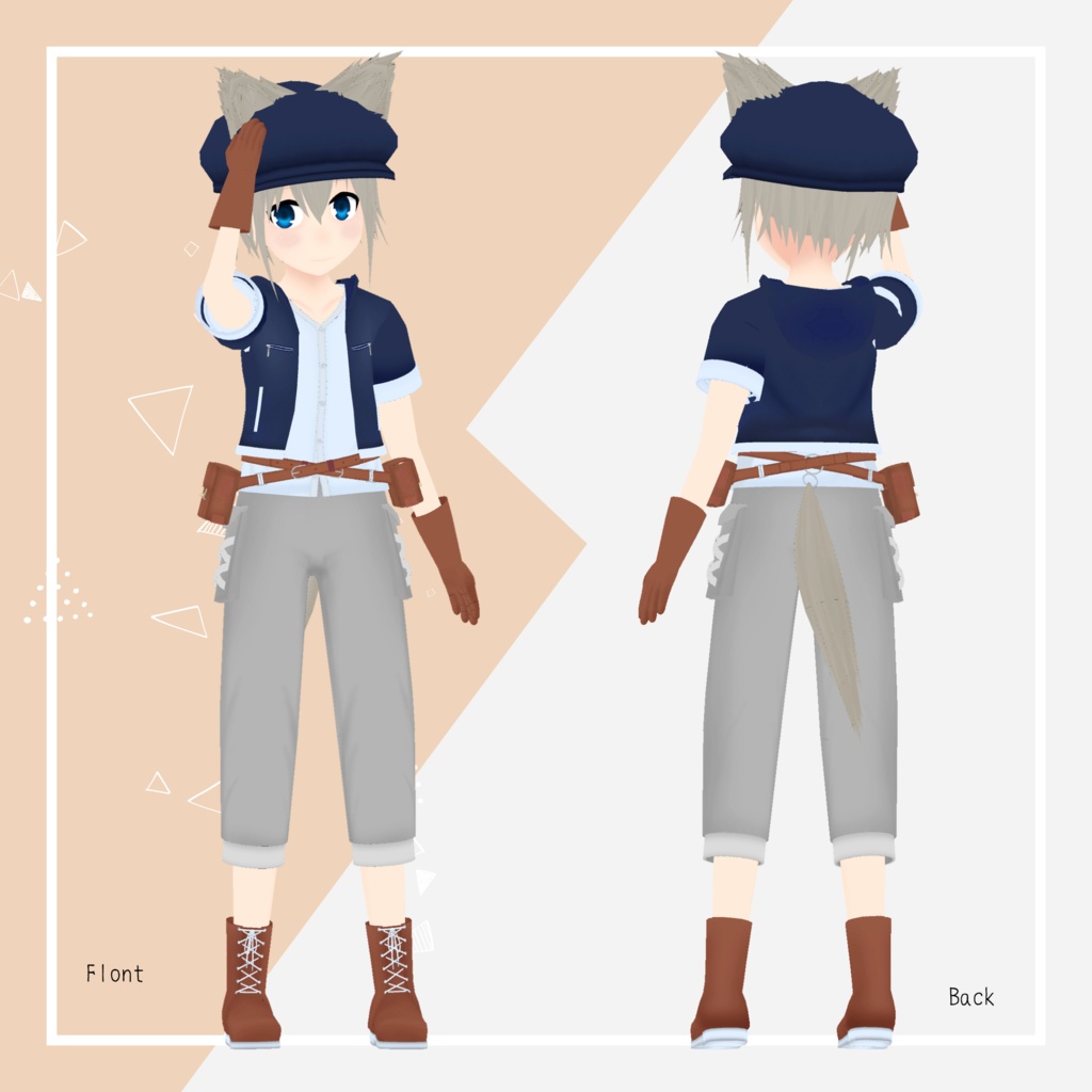 オリジナル3Dモデル『ルーヴ』