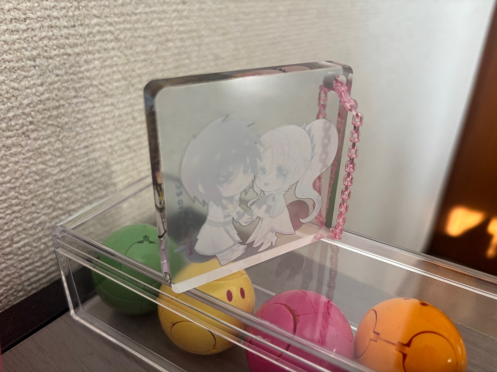 キララク アクリルブロックキーホルダー