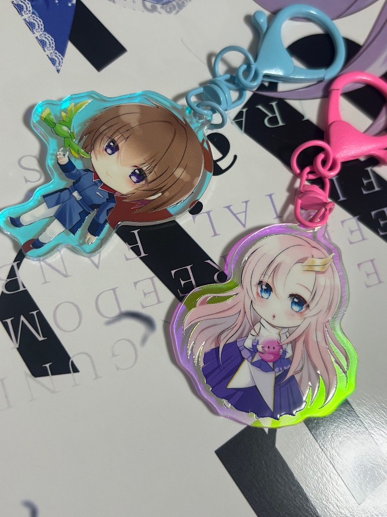 C107 キラとラクス アクリルキーホルダー