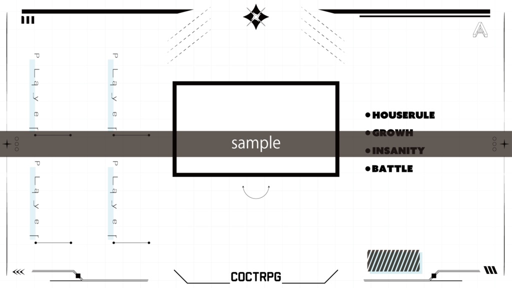 【無料ココフォリア素材】一枚貼れば完成するデジタルちっくな部屋素材【coc用】