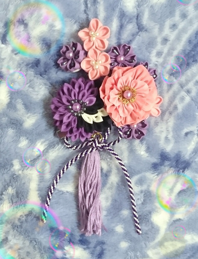 【歌仙兼定モデル】つまみ細工 ヘアアクセサリー