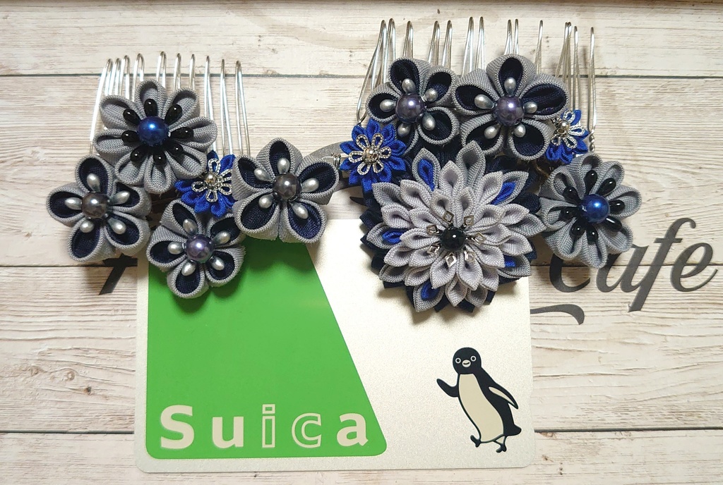 【山姥切長義】つまみ細工ヘアアクセサリー